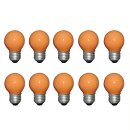 10 x Tropfen Orange 25W E27 Matt Glühbirne Glühlampe 25 Watt