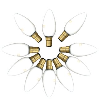 10 x Leuci Kerze Glühbirne 40W B15 opalisiert Glühbirnen...