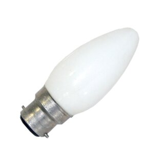 1 x Leuci Kerze Glühbirne 60W B22 Opal weiß Glühbirnen B22d 60 Watt Glühlampe Glühlampen