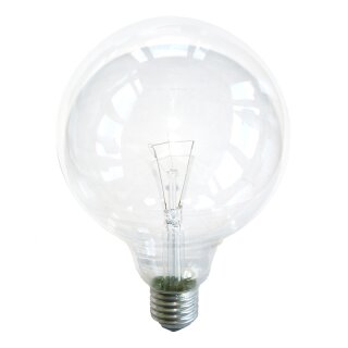 Globe Glühbirne 100W E27 KLAR G120 125mm Globelampe 100 Watt Glühlampe Glühbirnen Glühlampen