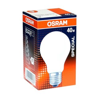Osram Glühlampe Centra A 40W E27 matt stoßfest Glühbirne...
