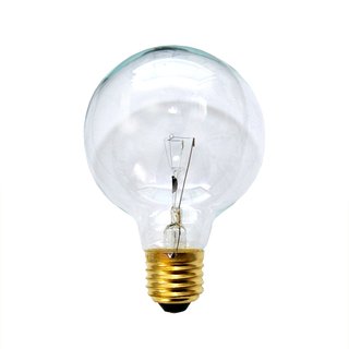 Globe Glühbirne 100W E27 KLAR G80 80mm Globelampe 100 Watt Glühlampe Glühbirnen Glühlampen