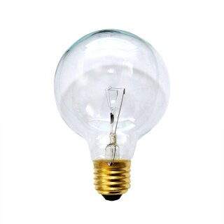 Globe Glühbirne 40W E27 KLAR G80 80mm Globelampe 40 Watt Glühlampe Glühbirnen Glühlampen