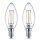 2 x Philips LED Filament LEDClassic Kerzen 2W = 25W E14 klar 250lm warmweiß 2700K