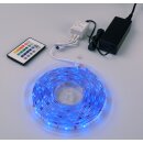 LED Strip RGB Komplett-Set 24W 5m IP65 5050SMD bunt IR Fernbedienung