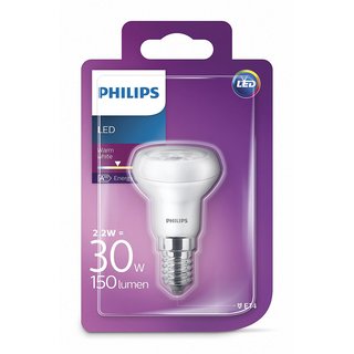 Philips LED Leuchtmittel Reflektor R39 2,2W = 30W E14 Matt warmweiß 2700K 36°