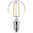 Philips LED Filament Tropfen 2W = 25W E14 Klar 250lm Glühfaden warmweiß 2700K