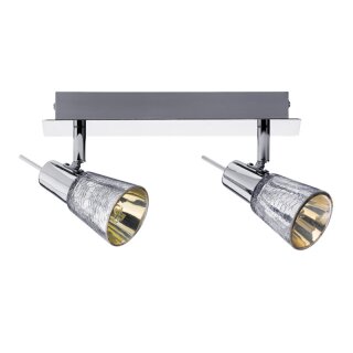 Paulmann Strahler Spotlights Omikron Chrom Balken 2 x 42W G9 Halogen Leuchtmittel