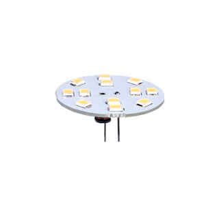 LED G4 Leuchtmittel 2W 190lm 12V AC/DC 30mm warmweiß 3000K Pins hinten 120°