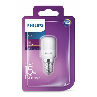 Philips Kühlschranklampe 1,7W = 15W E14 opal 136lm 2700K warmweiß