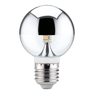 Paulmann LED Mini Globe G60 Kopfspiegel 2,5W E27 Silber Warmweiß 2700K