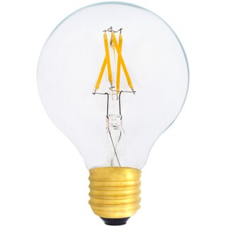 LED Filament Globe G80 4W = 40W E27 klar Glühlampe Glühbirne Glühfaden warmweiß