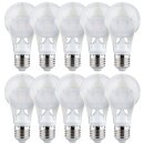10 x Paulmann LED AGL 360° 10W = 60W E27...