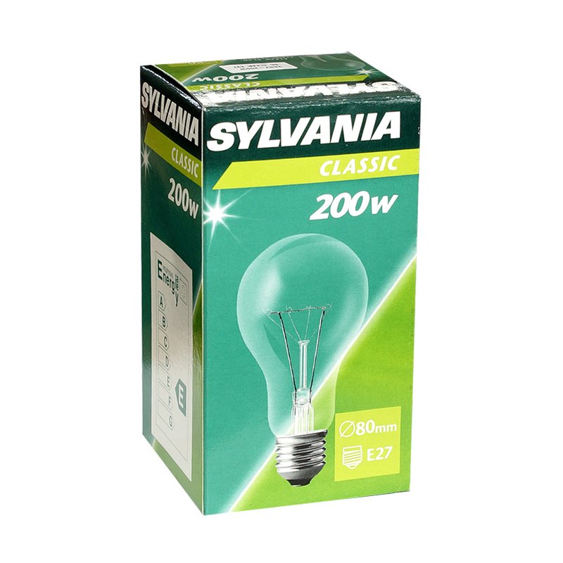 Sylvania Glühbirne 200W E27 klar 240V A80 Glühlampe 200 Watt Glübhirn