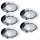 5 x Paulmann Möbel Einbauleuchten Einbaustrahler Set Klipp Klapp Chrom 5 x 20W G4 12V Halogen