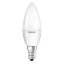 3 x Osram LED Leuchtmittel Kerze 5,7W = 40W E14 matt 470lm warmweiß 2700K