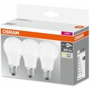 3 x Osram LED Leuchtmittel Birnenform 9W = 60W E27 806lm warmweiß 2700K