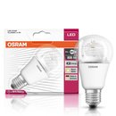 Osram LED Leuchtmittel Birnenform 8W = 60W E27 klar...