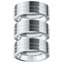 3 x Einbauleuchten Einbaustrahler Set Curl rund...