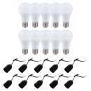 10 x LED Leuchtmittel 15W = 100W E27 matt 1490lm...