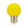 10 x LED Leuchtmittel Tropfen Kugel 2W E27 360° GELB.