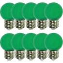 10 x LED Leuchtmittel Tropfen Kugel 2W E27 360°...