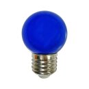 LED Leuchtmittel Tropfen Kugel 2W E27 360° BLAU