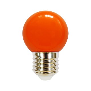 LED Leuchtmittel Tropfen Kugel 2W E27 360° ORANGE