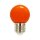 LED Leuchtmittel Tropfen Kugel 2W E27 360° ORANGE