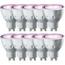 10 x Paulmann LED Leuchtmittel Reflektor 5W GU10 Rose...