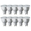 10 x Paulmann LED Leuchtmittel Reflektor 5W GU10 Rose 30°