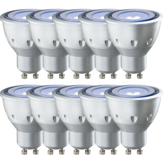 10 x Paulmann LED Leuchtmittel Reflektor 4,5W GU10 Schwarzlicht Black light 100°