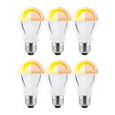6 x Paulmann LED Premium AGL 11W = 60W E27 opal Warmdim...