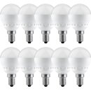 10 x Paulmann LED Tropfen 6,5W = 40W E14 opal matt 470lm...