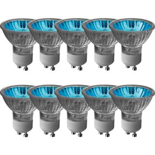 10 x Paulmann Halogen Reflektor True Colour 50W GU10 35° BLAU