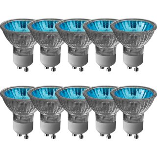 10 x Paulmann Halogen Reflektor True Colour 50W GU10 35° BLAU