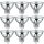 10 x Paulmann Halogen Reflektorlampe HRL Security Halo+ 40W = 50W GU5,3 12V 51mm 60° Silber