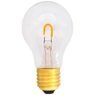 LED curved Filament Leuchtmittel 1W = 15W E27 klar 90lm extra warmweiß 2400K