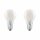 2 x Osram LED Leuchtmittel Base Classic A Birnenform 4W = 40W E27 matt 470lm warmweiß 2700K