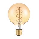 LED Spiral Filament Globe G95 5W E27 extra warmweiß 1800K DIMMBAR