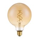 LED Spiral Filament Globe G125 5W = 21W E27 extra...