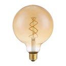 LED Spiral Filament Globe G125 5W = 21W E27 extra warmweiß 1800K DIMMBAR