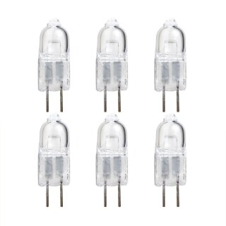 6 x G4 Halogen Stiftsockellampe 10W 12V Halogenlampe warmweiß 2800K 2000h dimmbar