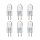 6 x G4 Halogen Stiftsockellampe 10W 12V Halogenlampe warmweiß 2800K 2000h dimmbar