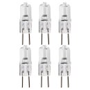 6 x Halogen Stiftsockellampe 50W GY6,35 12V Klar...