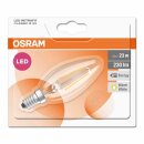 Osram LED Filament Leuchtmittel Kerze 2,5W = 25W E14 klar 250lm warmweiß 2700K