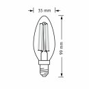 Osram LED Filament Leuchtmittel Kerze 4W fast 40W E14 klar 2700K warmweiß