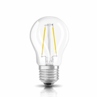 Osram LED Filament Leuchtmittel Tropfen 2,5W = 25W E27 klar warmweiß 2700K