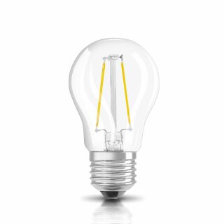 Osram LED Filament Leuchtmittel Tropfen 2W = 25W E27 klar warmweiß 2700K