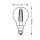 Osram LED Filament Leuchtmittel Tropfen 2,8W = 25W E14 klar warmweiß 2700K
